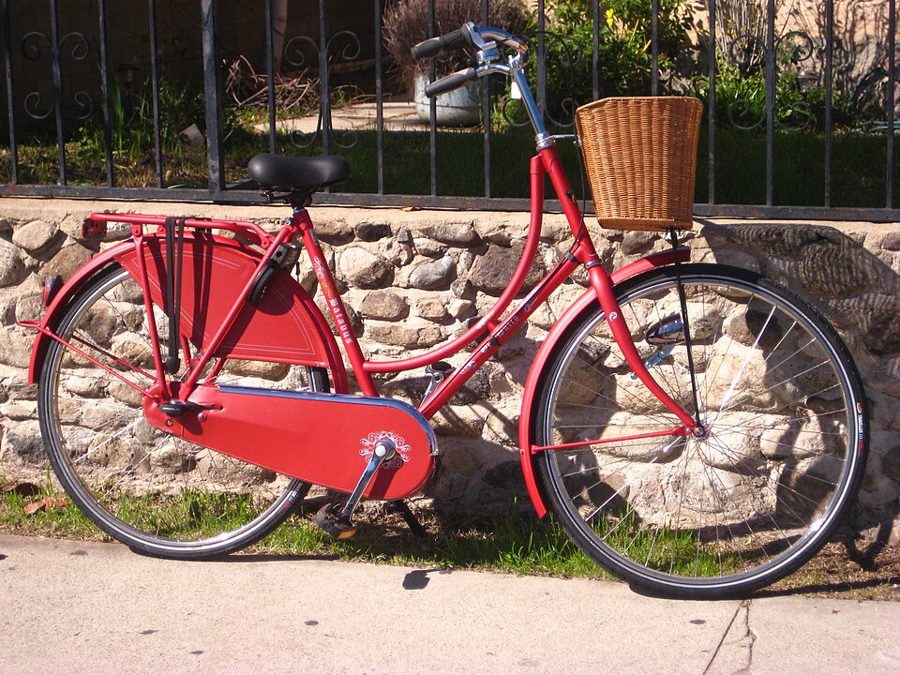 Photo of Red bike with basket