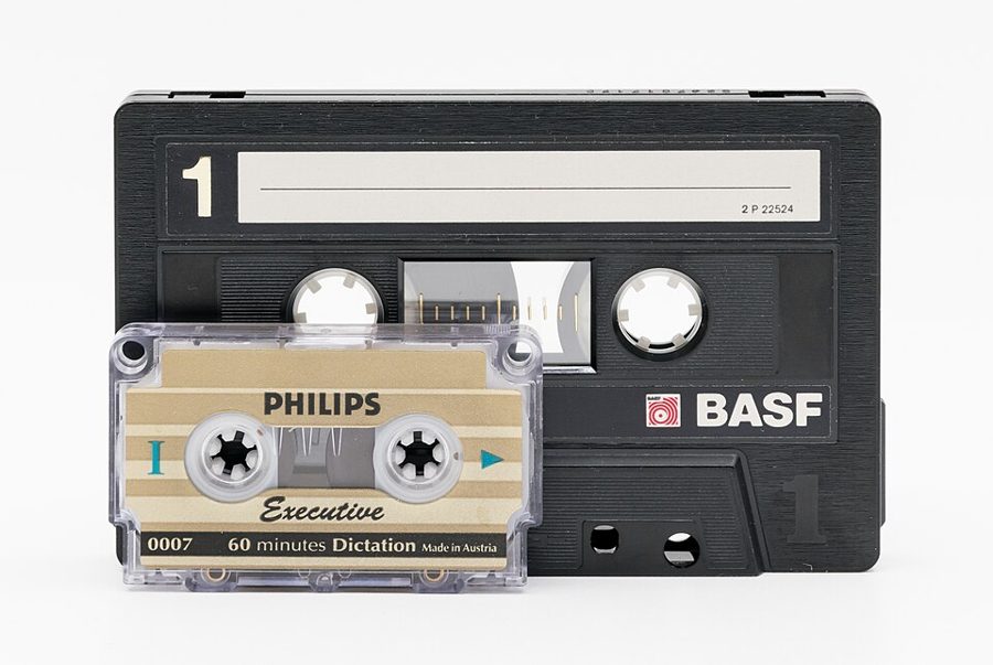 Photo of Box of cassette tapes